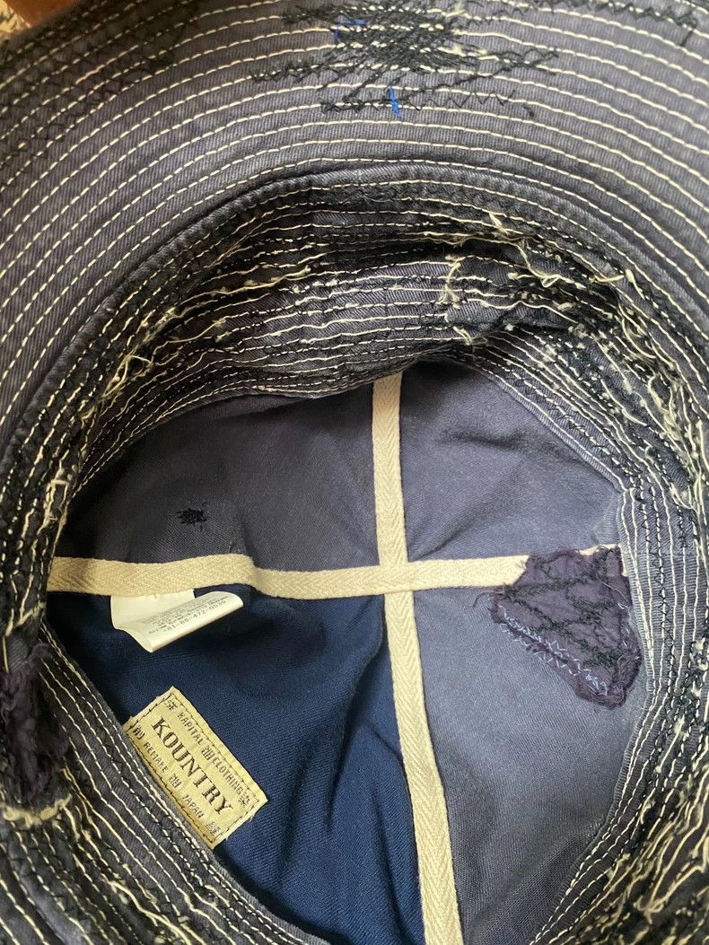 Kapital Kountry Classic Vintage Denim Fisherman Hat Size ONE SIZE - 8 Thumbnail