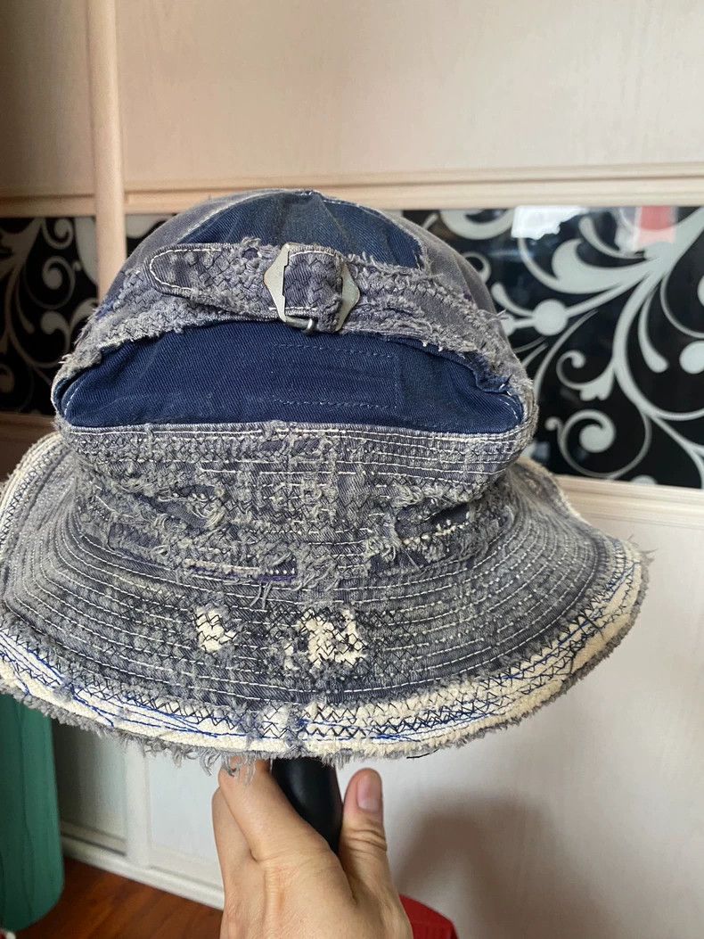 Kapital Kountry Classic Vintage Denim Fisherman Hat Size ONE SIZE - 4 Thumbnail