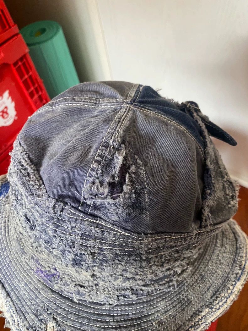 Kapital Kountry Classic Vintage Denim Fisherman Hat Size ONE SIZE - 9 Thumbnail
