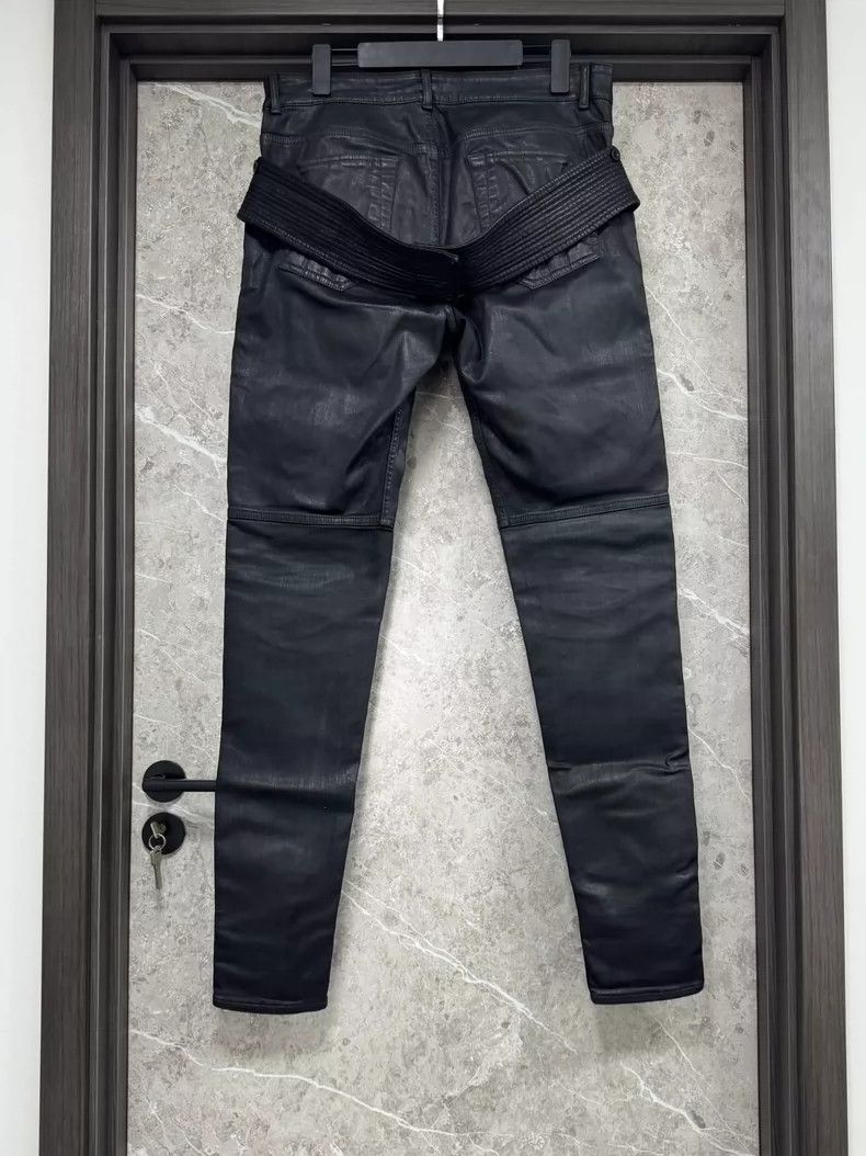 Rick Owens Rick Owens Dual Ring Waxed Pants Size US 30 / EU 46 - 2 Thumbnail