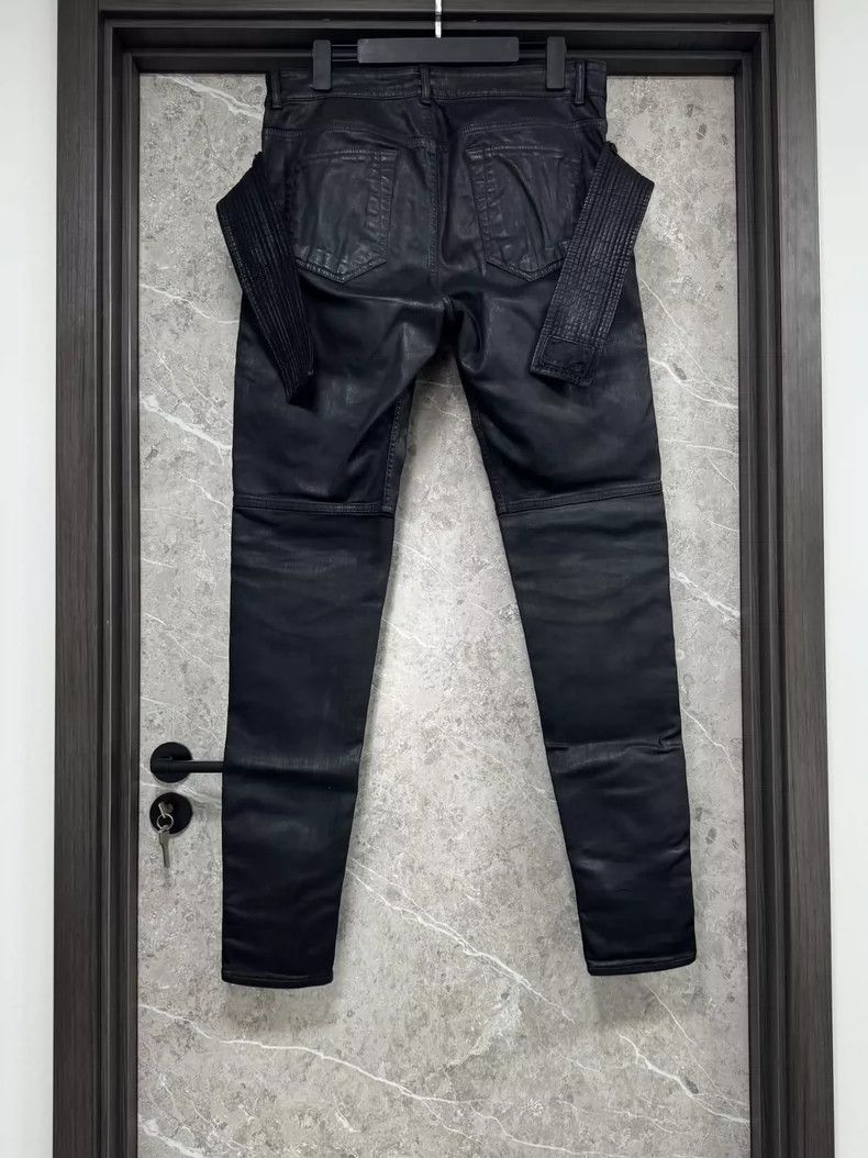 Rick Owens Rick Owens Dual Ring Waxed Pants Size US 30 / EU 46 - 3 Thumbnail