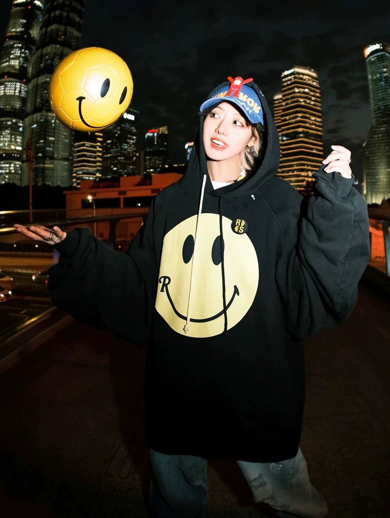 Raf Simons Raf Simons Smiley Collaboration Oversized Hoodie Size US XS / EU 42 / 0 - 4 Thumbnail