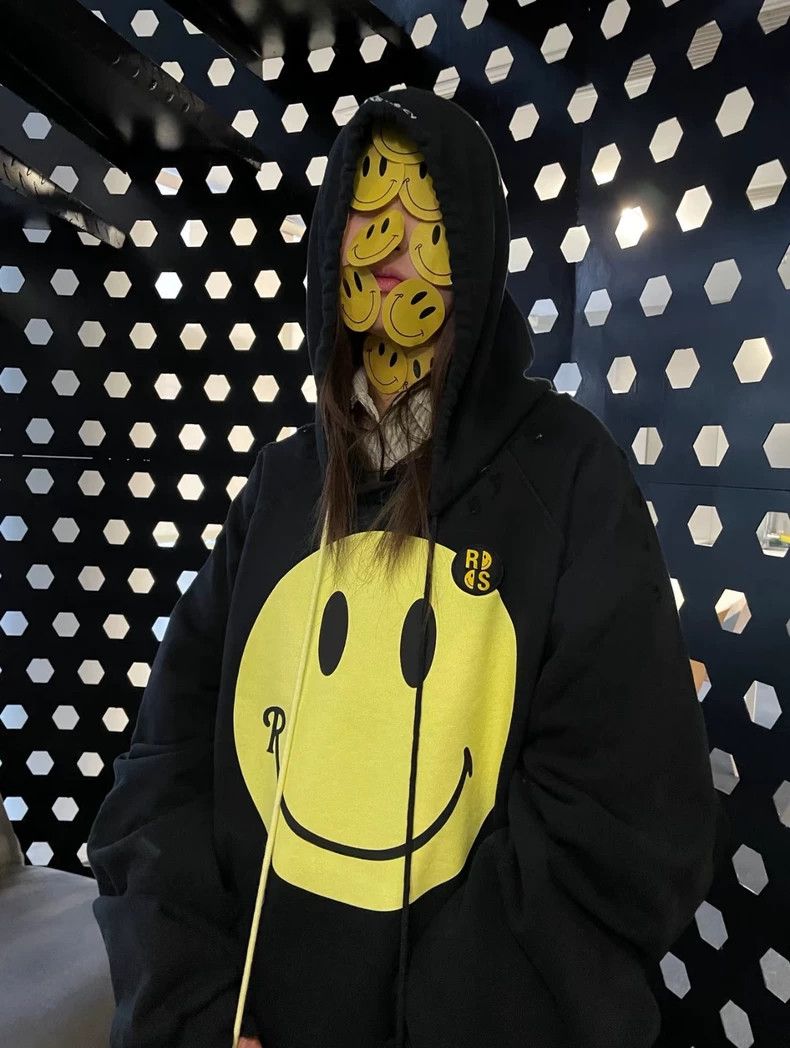 Raf Simons Raf Simons Smiley Collaboration Oversized Hoodie Size US XS / EU 42 / 0 - 3 Thumbnail