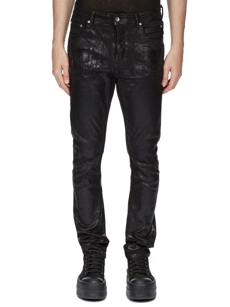 Rick Owens Rick Owens DRKSHDW Waxed Denim Pants Size US 31 - 6 Thumbnail