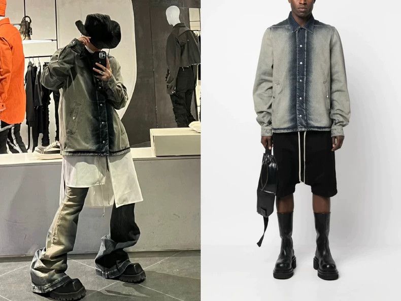 Rick Owens Rick Owens Drkshdw Gradient Wash Denim Jacket Size US S / EU 44-46 / 1 - 7 Thumbnail