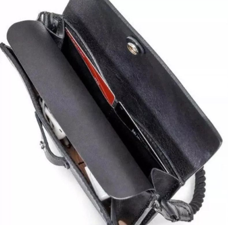 Porter Classic Black Leather Handbag with Rope Handle Size ONE SIZE - 6 Thumbnail