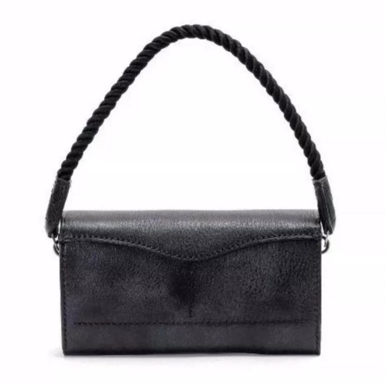 Porter Classic Black Leather Handbag with Rope Handle Size ONE SIZE - 3 Thumbnail