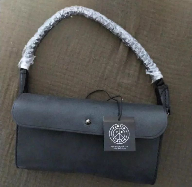 Porter Classic Black Leather Handbag with Rope Handle Size ONE SIZE - 7 Thumbnail