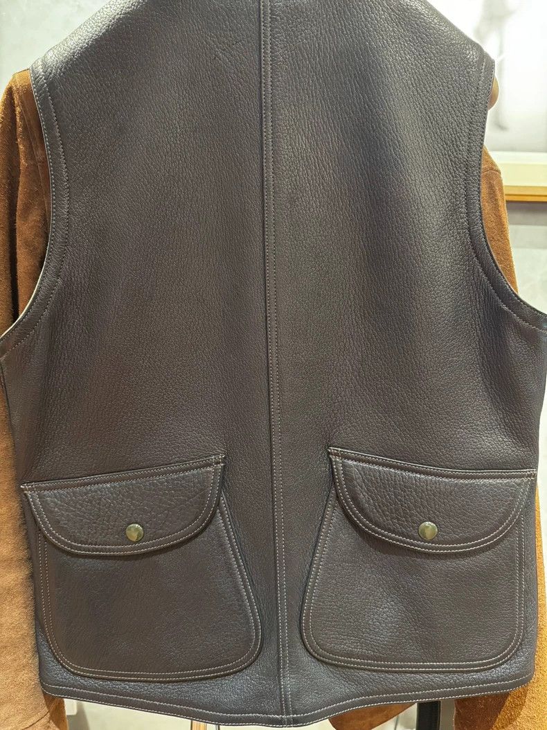 Freewheelers Rare Leather Hunting Vest Size 36 Size US XXS / EU 40 - 4 Thumbnail