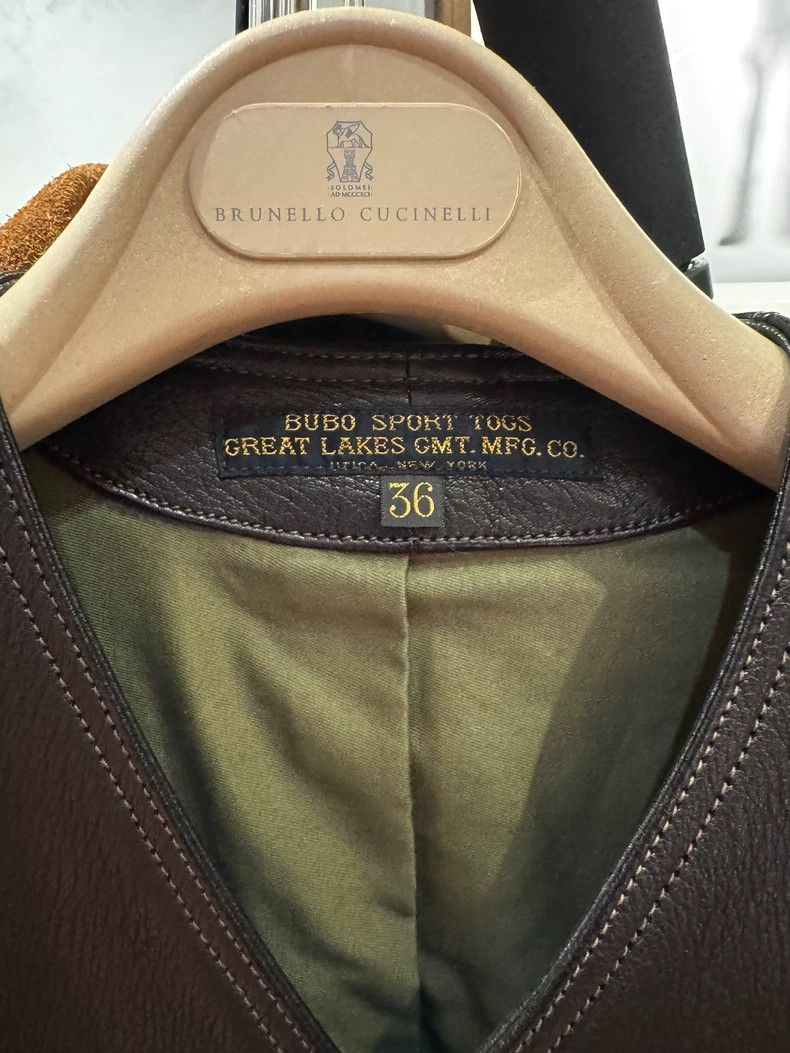 Freewheelers Rare Leather Hunting Vest Size 36 Size US XXS / EU 40 - 2 Thumbnail