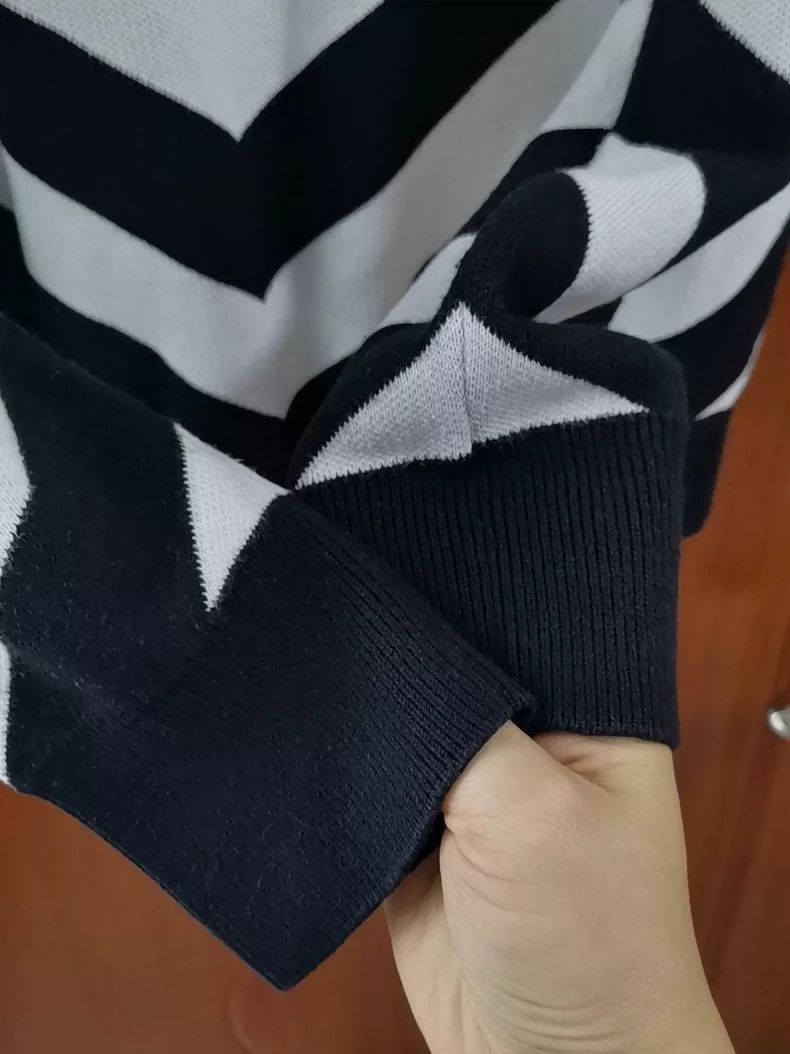 Balmain Balmain Black and White Striped Sweater Size US M / EU 48-50 / 2 - 7 Thumbnail