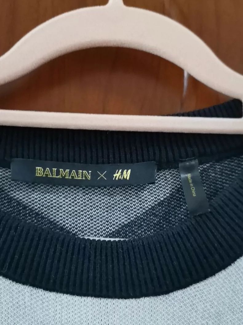 Balmain Balmain Black and White Striped Sweater Size US M / EU 48-50 / 2 - 3 Thumbnail