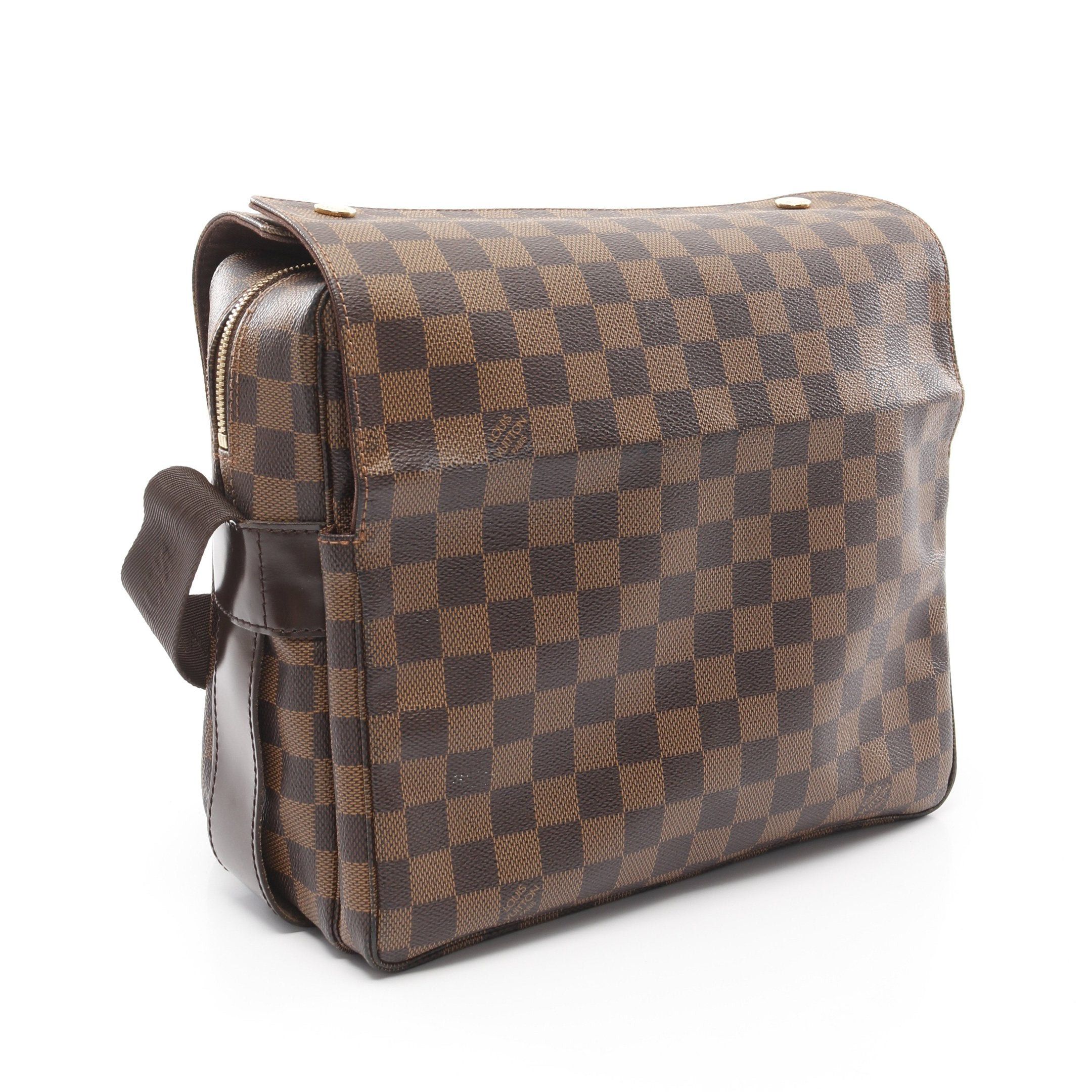 Louis Vuitton Louis Vuitton Naviglio Damier Ebene Shoulder Bag Leather Brown Size ONE SIZE - 2 Thumbnail