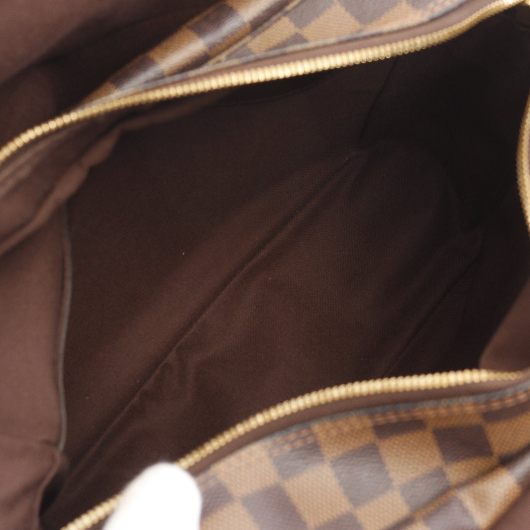 Louis Vuitton Louis Vuitton Naviglio Damier Ebene Shoulder Bag Leather Brown Size ONE SIZE - 3 Thumbnail