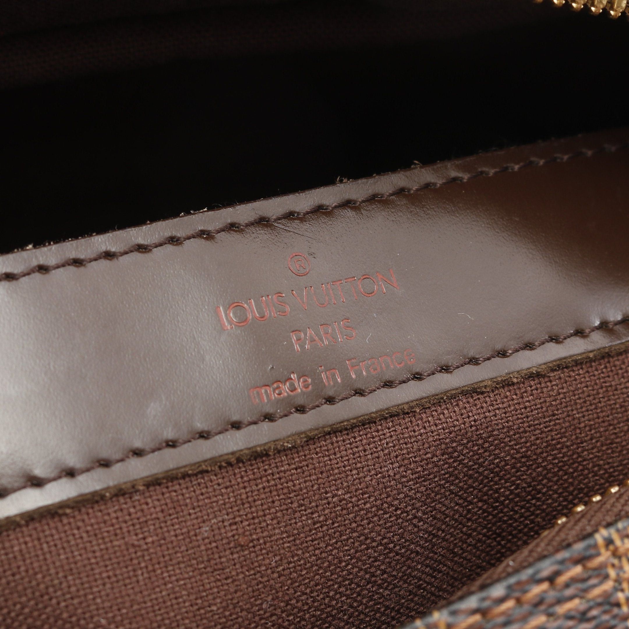 Louis Vuitton Louis Vuitton Naviglio Damier Ebene Shoulder Bag Leather Brown Size ONE SIZE - 4 Thumbnail