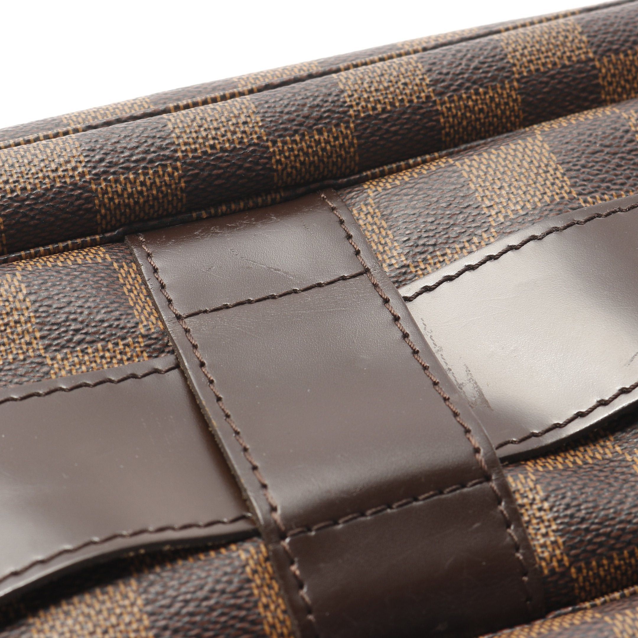 Louis Vuitton Louis Vuitton Naviglio Damier Ebene Shoulder Bag Leather Brown Size ONE SIZE - 10 Thumbnail