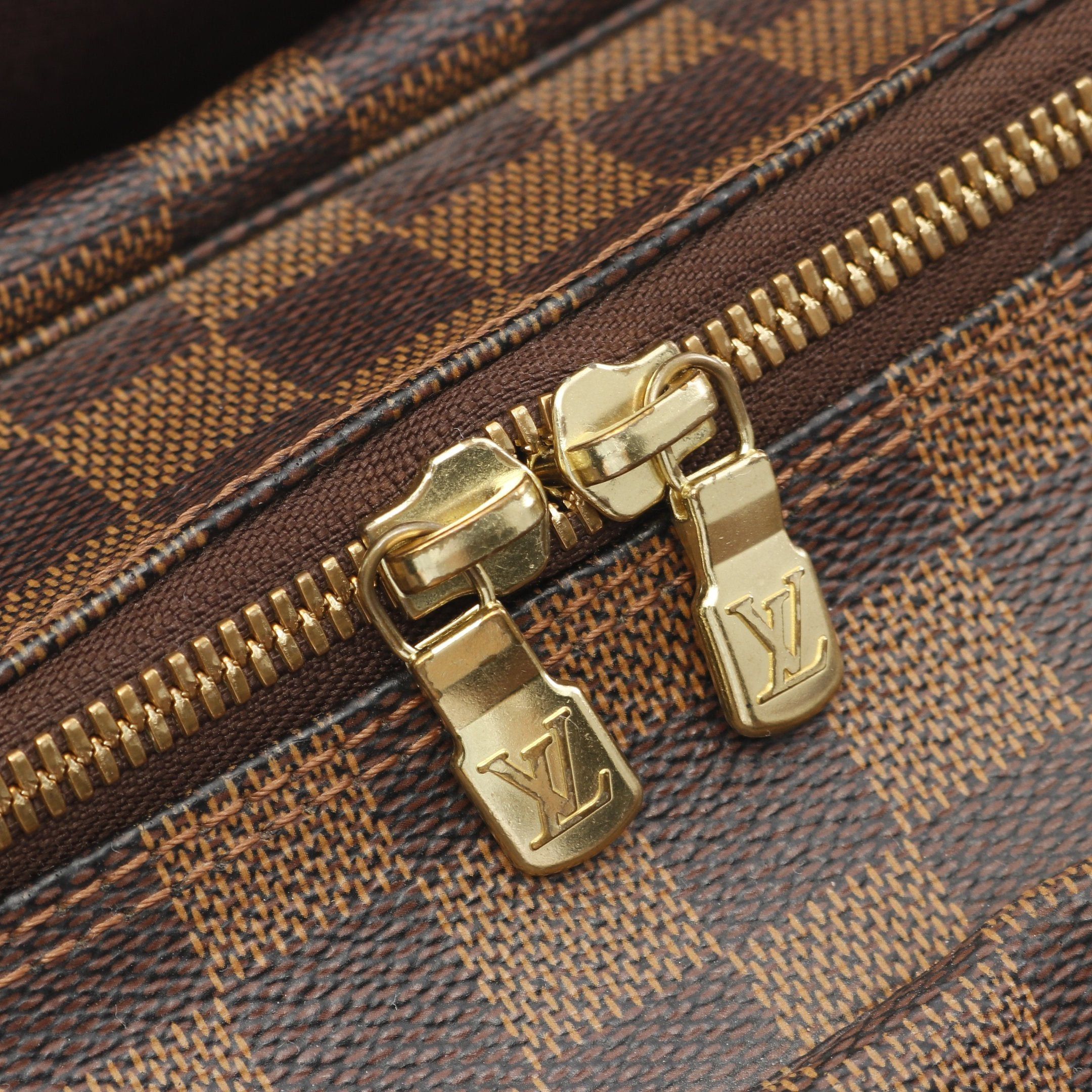 Louis Vuitton Louis Vuitton Naviglio Damier Ebene Shoulder Bag Leather Brown Size ONE SIZE - 9 Thumbnail