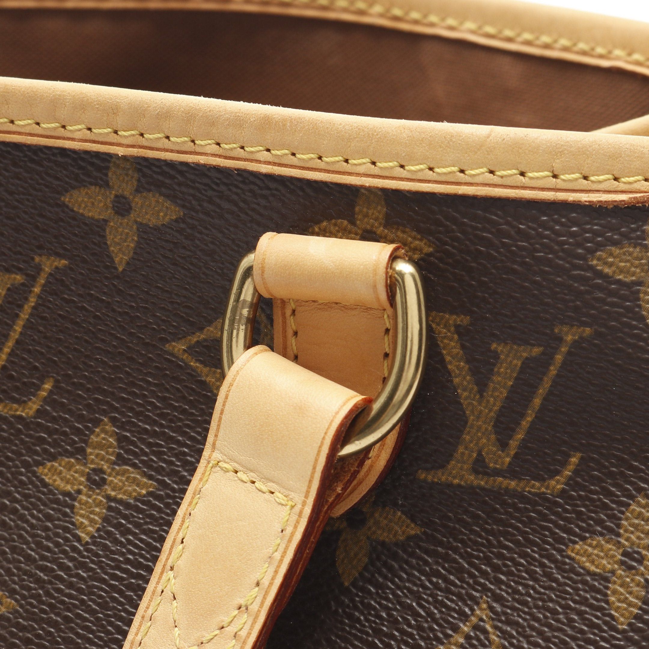 Louis Vuitton Louis Vuitton Batignolles Monogram Handbag Leather Brown Size ONE SIZE - 9 Thumbnail