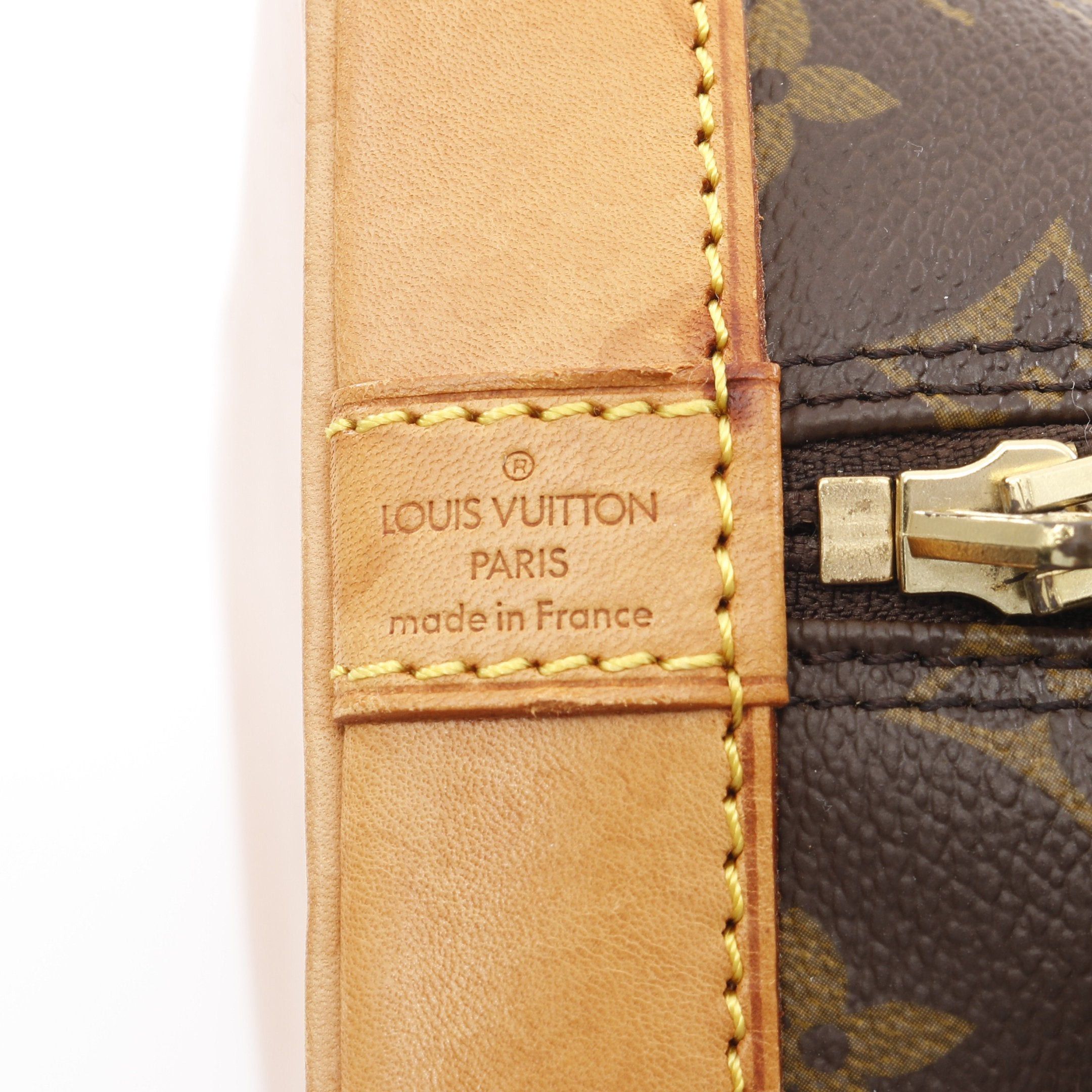 Louis Vuitton Louis Vuitton Alma Pm Monogram Handbag Leather Brown Size ONE SIZE - 4 Thumbnail