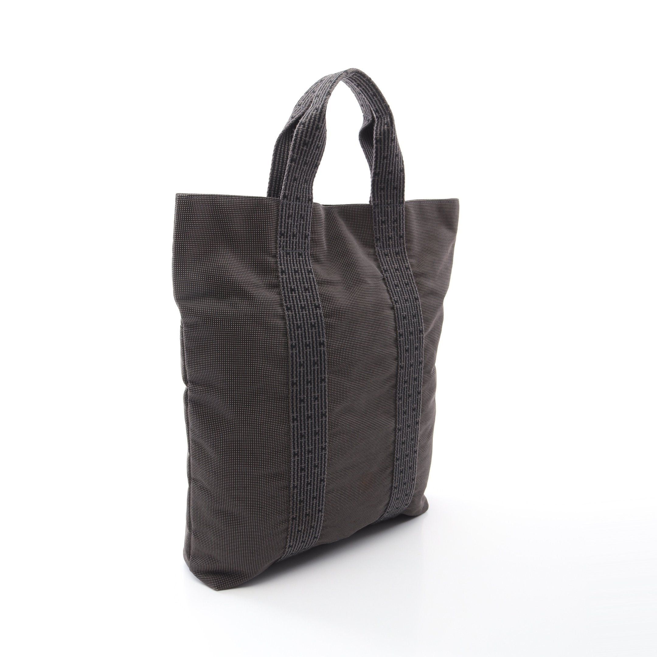 Hermes Hermes Yell Line Kabas Handbag Tote Bag Nylon Canvas Dark Gray Size ONE SIZE - 2 Thumbnail