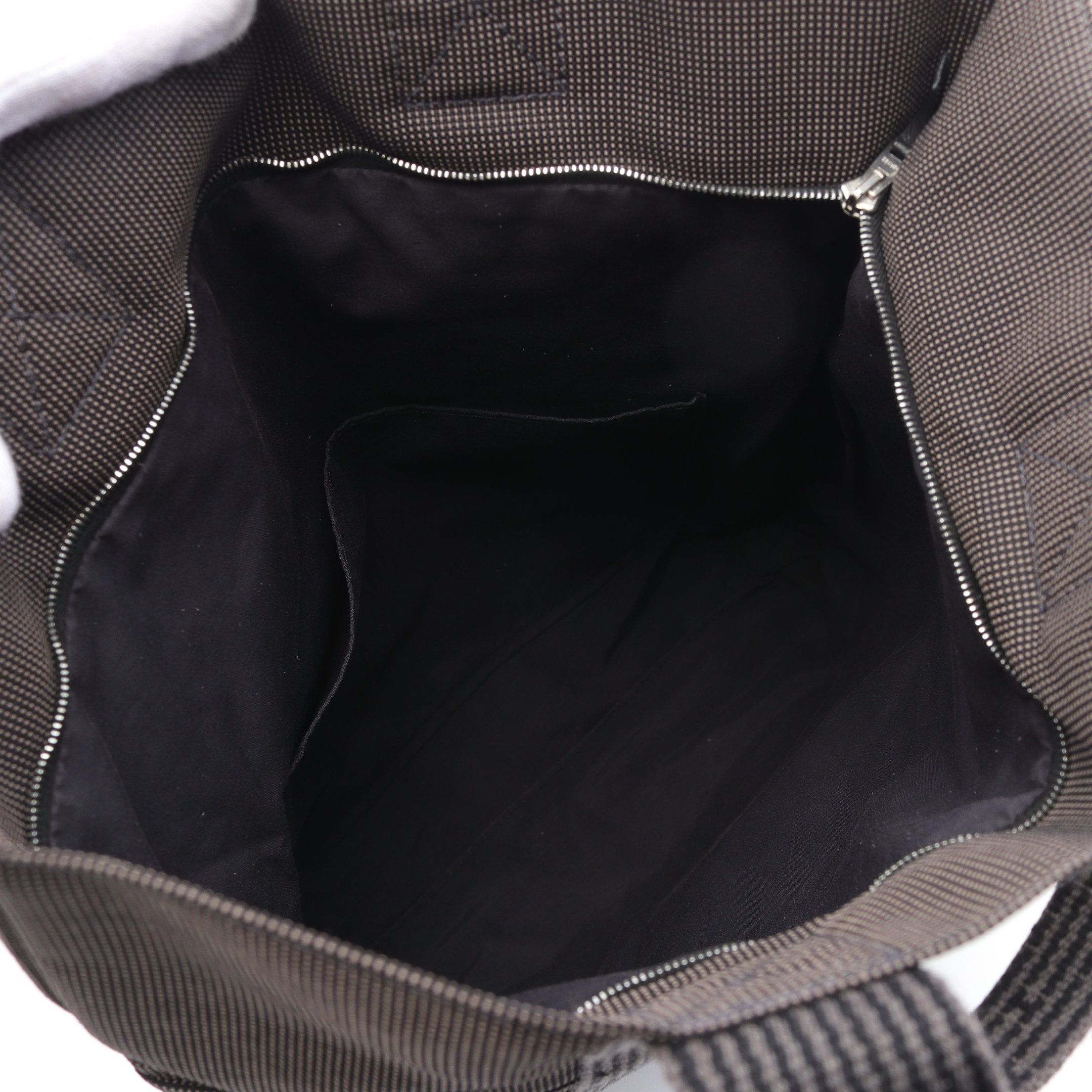Hermes Hermes Yell Line Kabas Handbag Tote Bag Nylon Canvas Dark Gray Size ONE SIZE - 3 Thumbnail