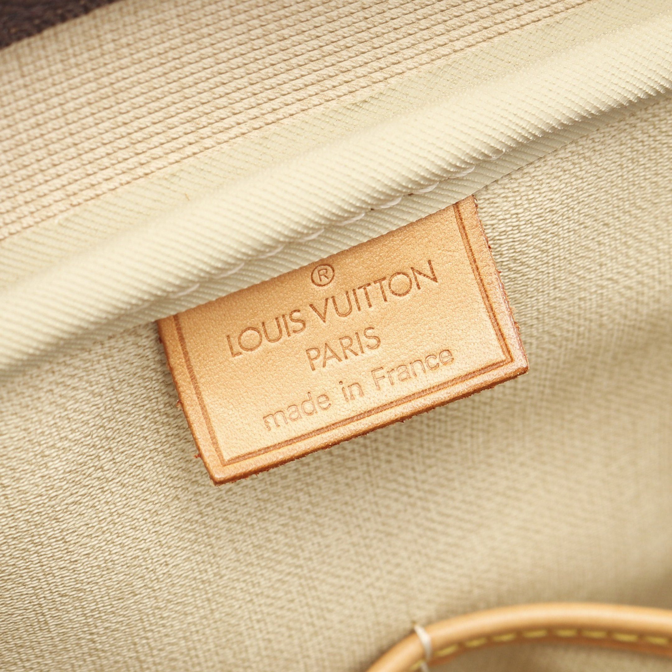 Louis Vuitton Louis Vuitton Deauville Bowling Vanity Monogram Handbag Leather Brown Size ONE SIZE - 4 Thumbnail