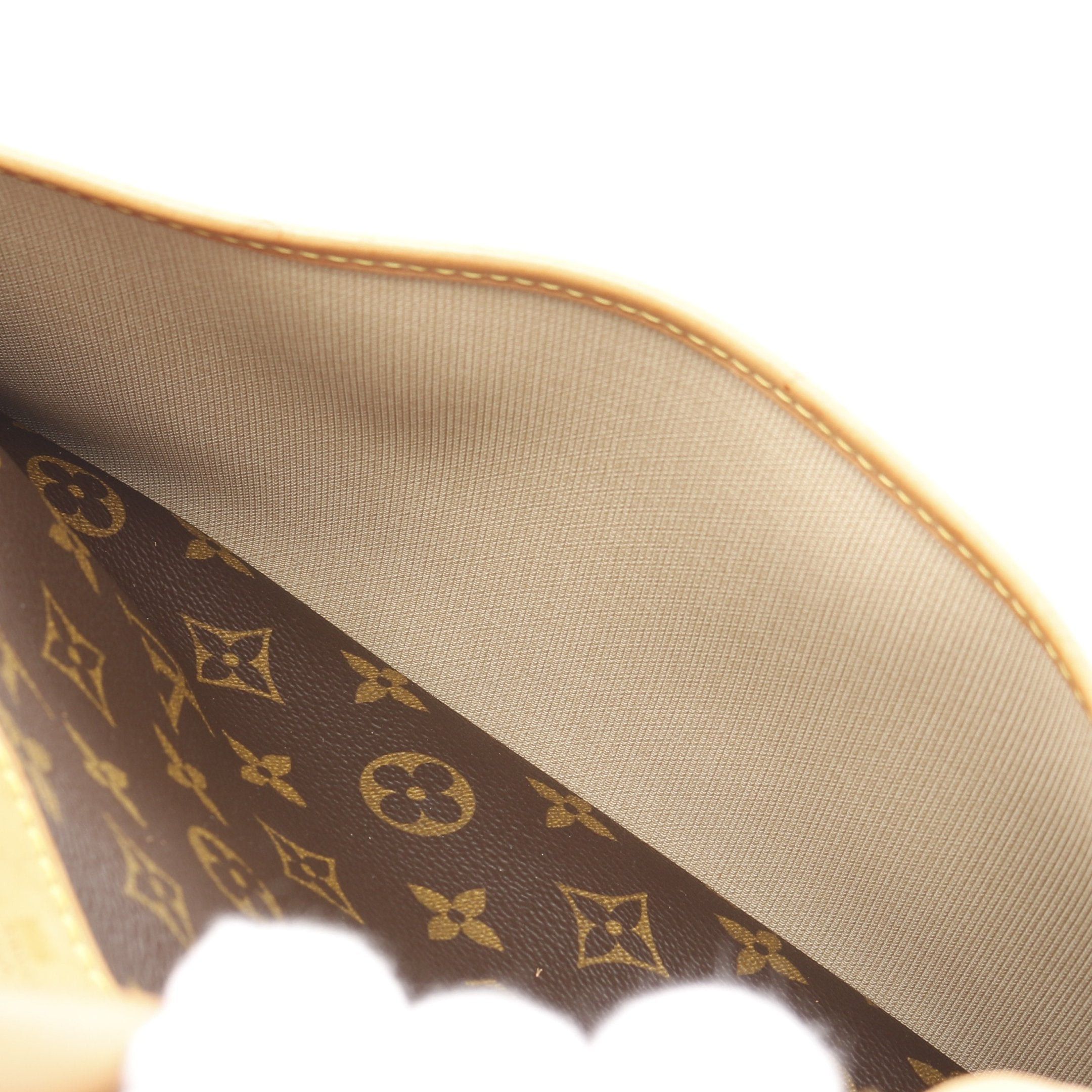 Louis Vuitton Louis Vuitton Deauville Bowling Vanity Monogram Handbag Leather Brown Size ONE SIZE - 11 Thumbnail