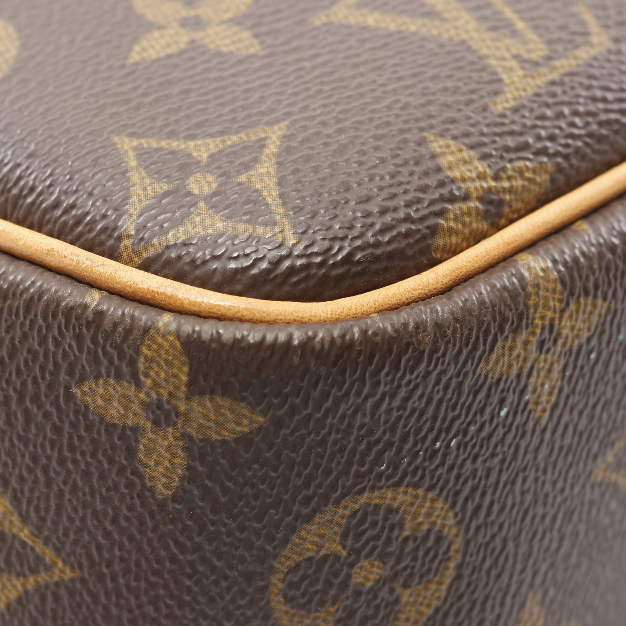 Louis Vuitton Louis Vuitton Deauville Bowling Vanity Monogram Handbag Leather Brown Size ONE SIZE - 7 Thumbnail