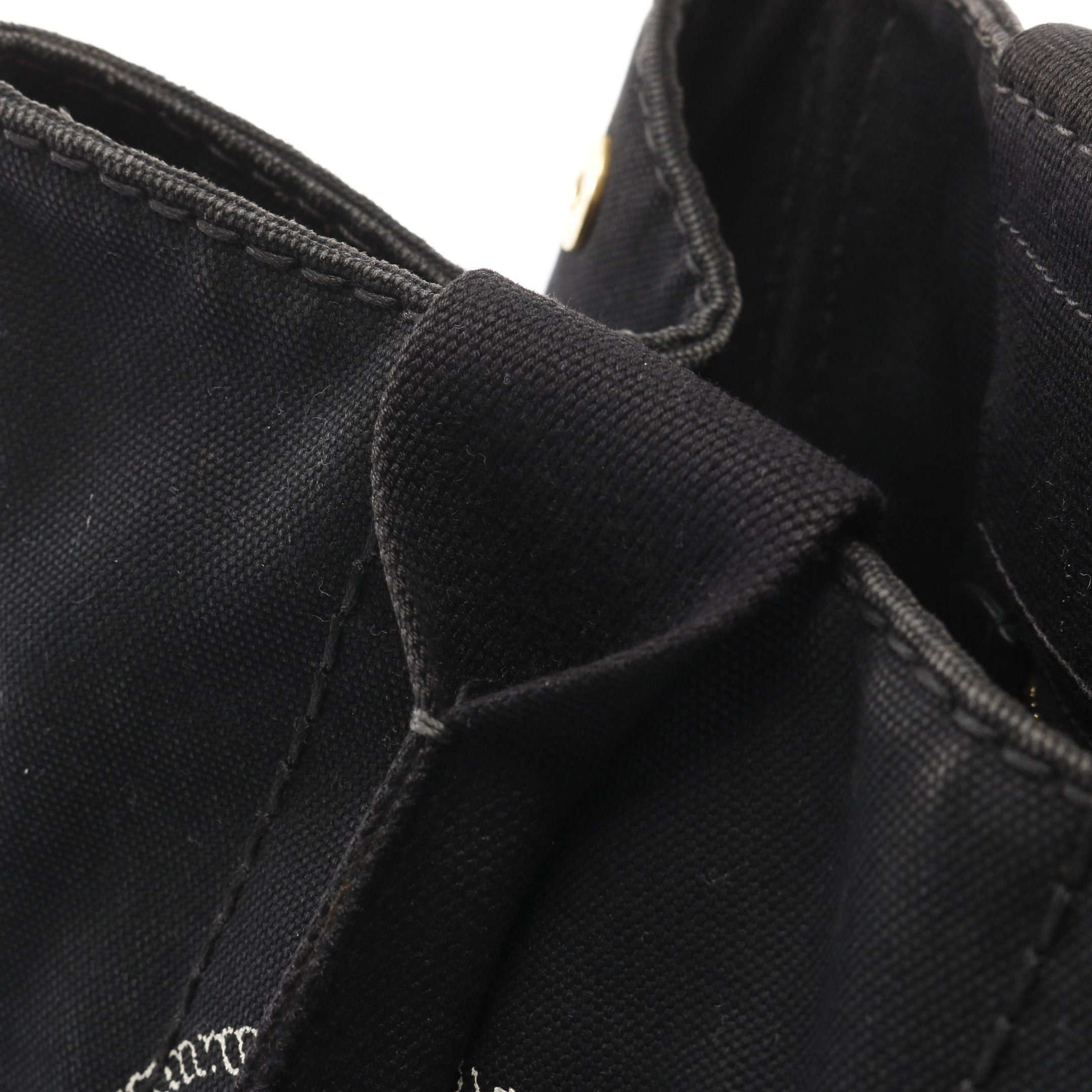 Prada Prada Kanapa Handbag Tote Bag Canvas Black Size ONE SIZE - 9 Thumbnail