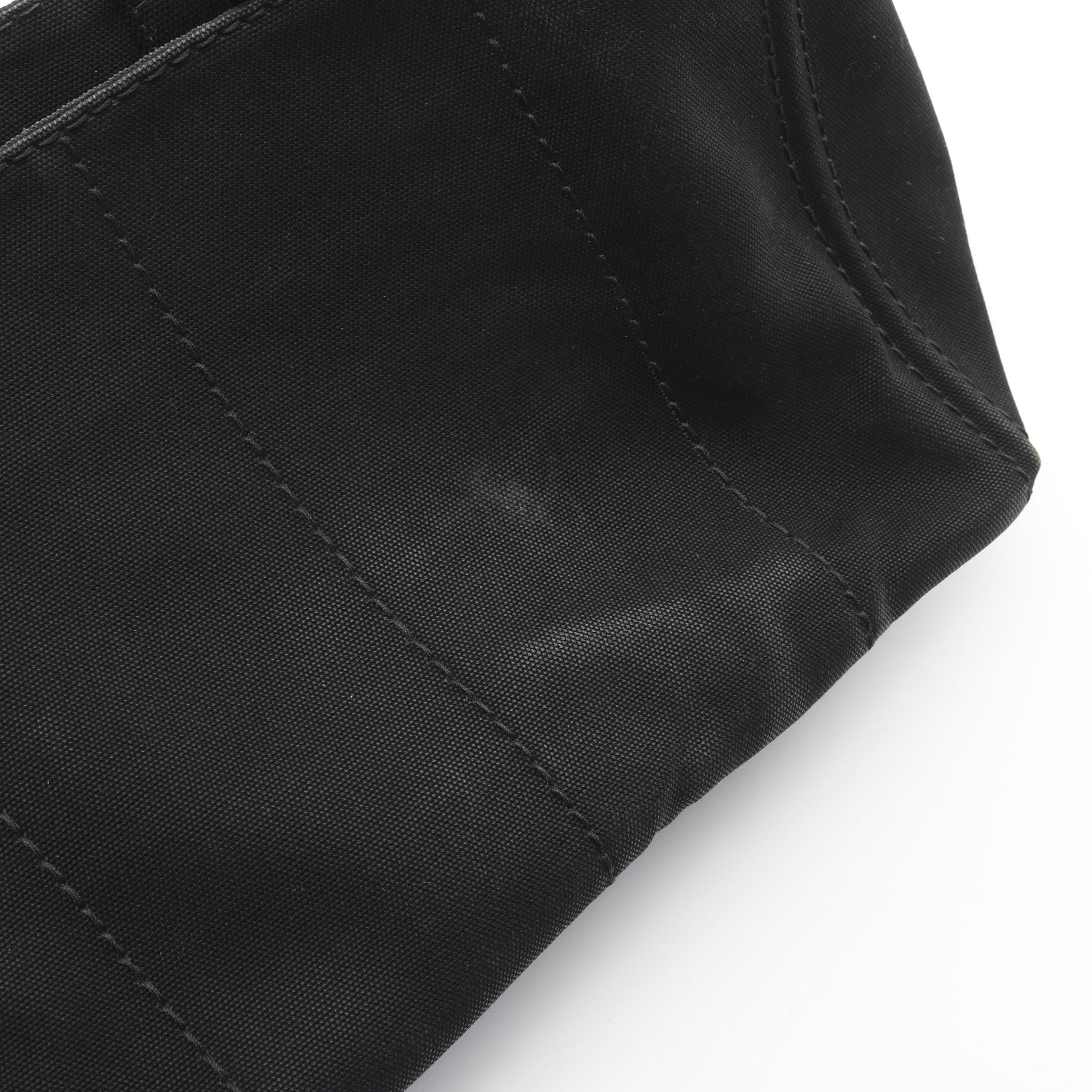 Prada Prada Kanapa Handbag Tote Bag Canvas Black Size ONE SIZE - 6 Thumbnail