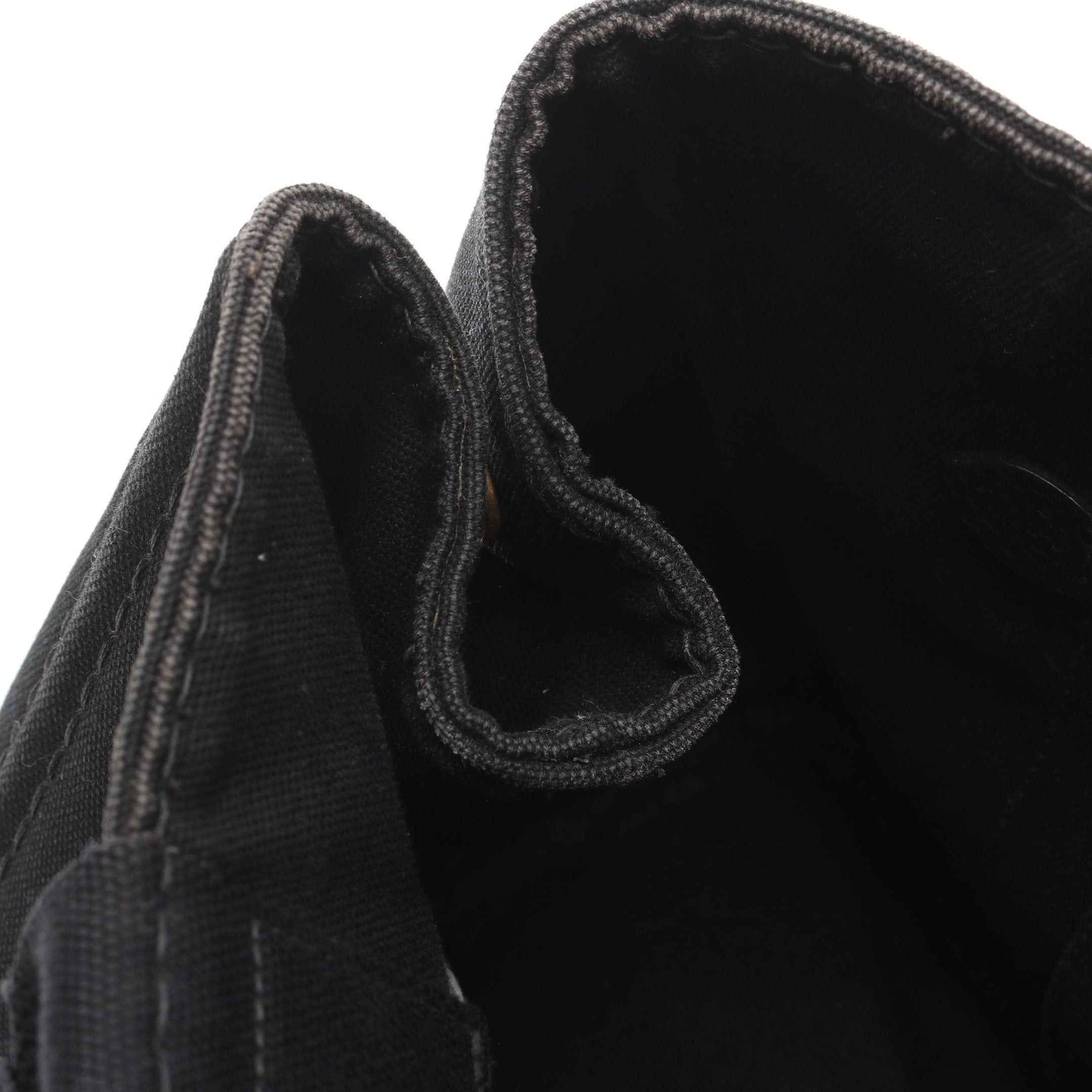 Prada Prada Kanapa Handbag Tote Bag Canvas Black Size ONE SIZE - 12 Thumbnail