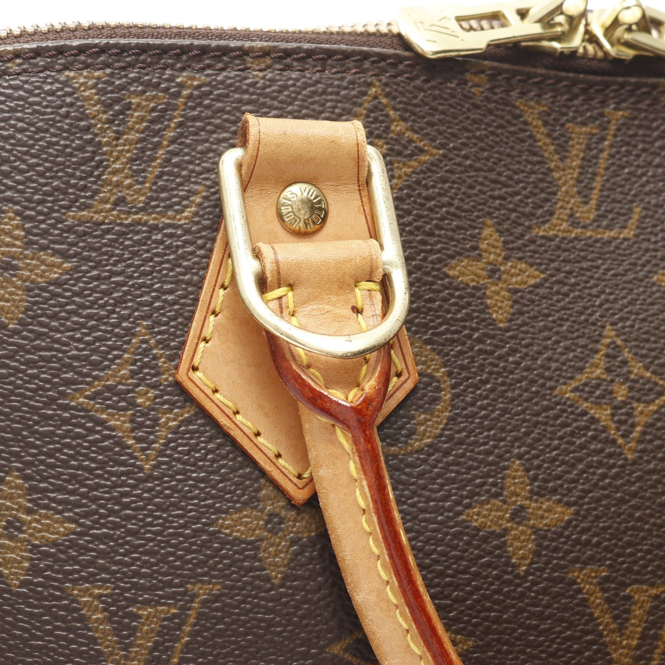 Louis Vuitton Louis Vuitton Alma Pm Monogram Handbag Leather Brown Size ONE SIZE - 9 Thumbnail