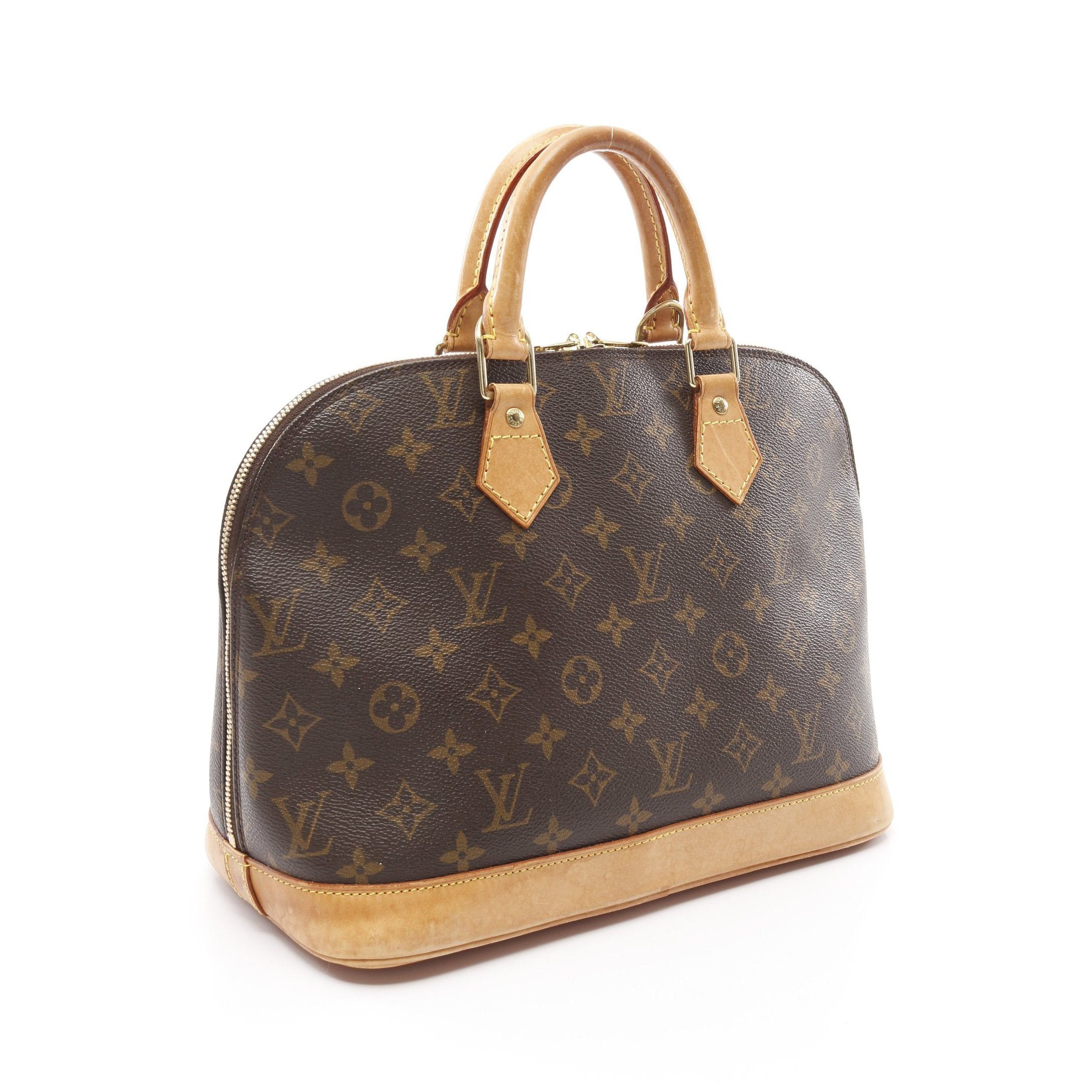 Louis Vuitton Louis Vuitton Alma Pm Monogram Handbag Leather Brown Size ONE SIZE - 2 Thumbnail