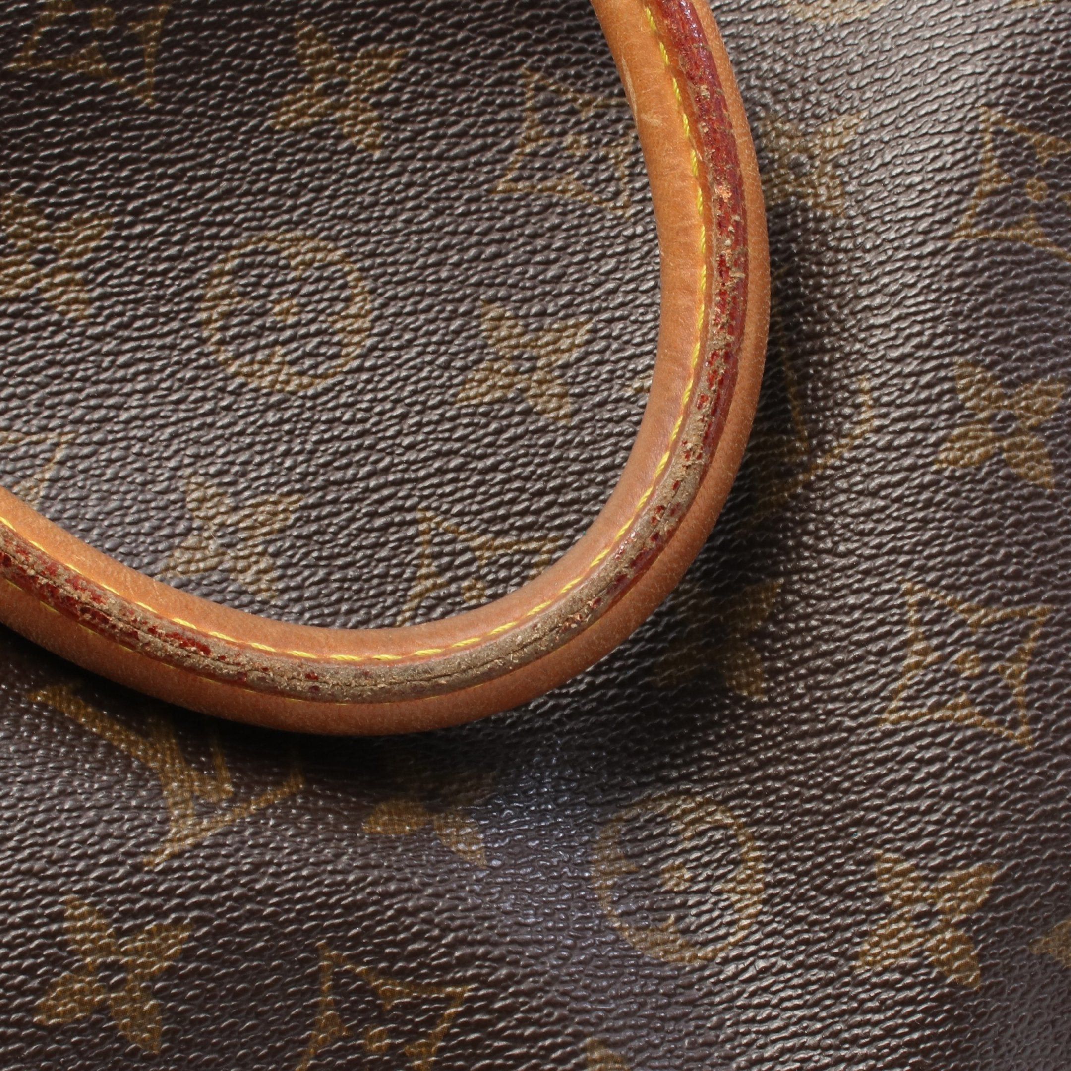 Louis Vuitton Louis Vuitton Deauville Bowling Vanity Monogram Handbag Leather Brown Size ONE SIZE - 11 Thumbnail