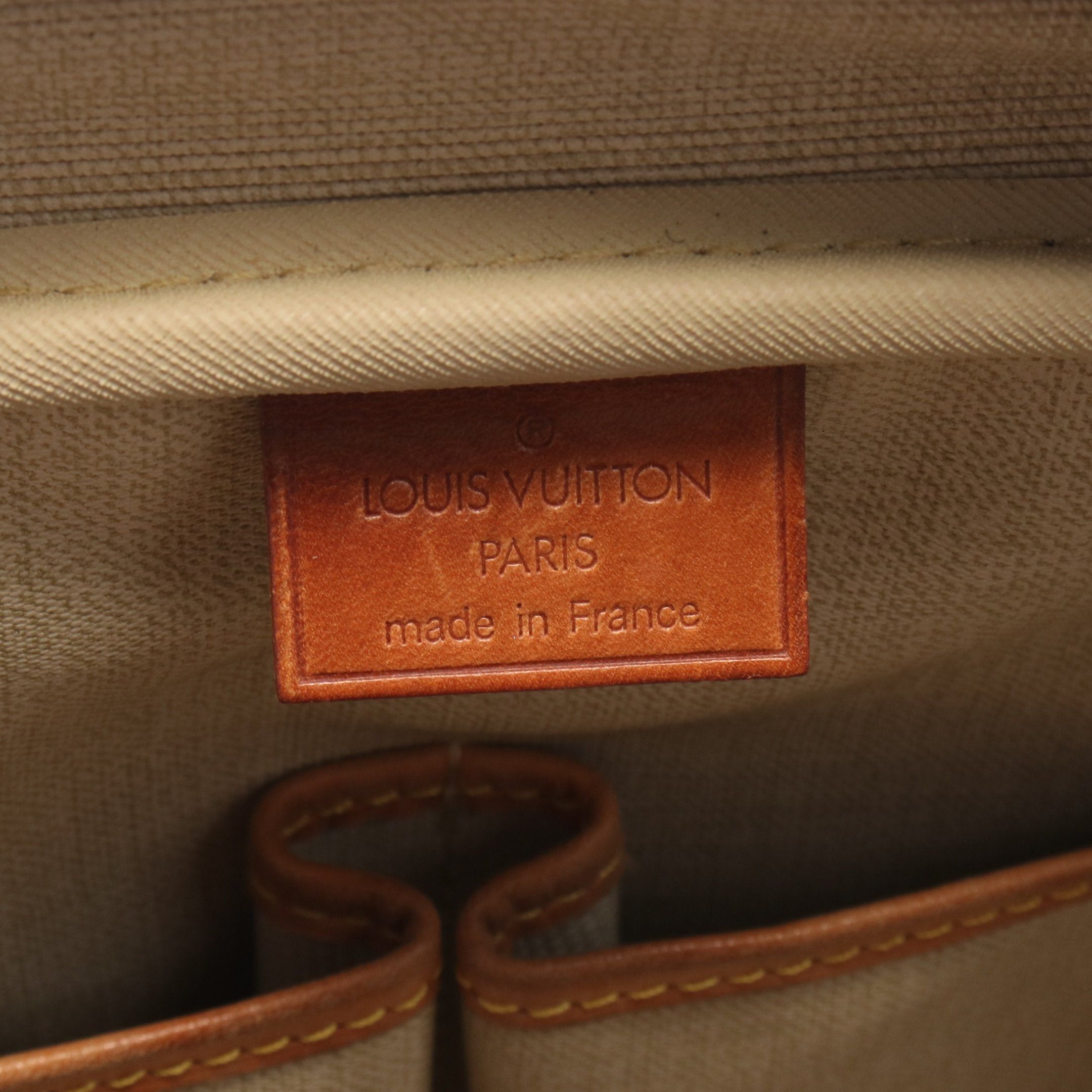 Louis Vuitton Louis Vuitton Deauville Bowling Vanity Monogram Handbag Leather Brown Size ONE SIZE - 4 Thumbnail
