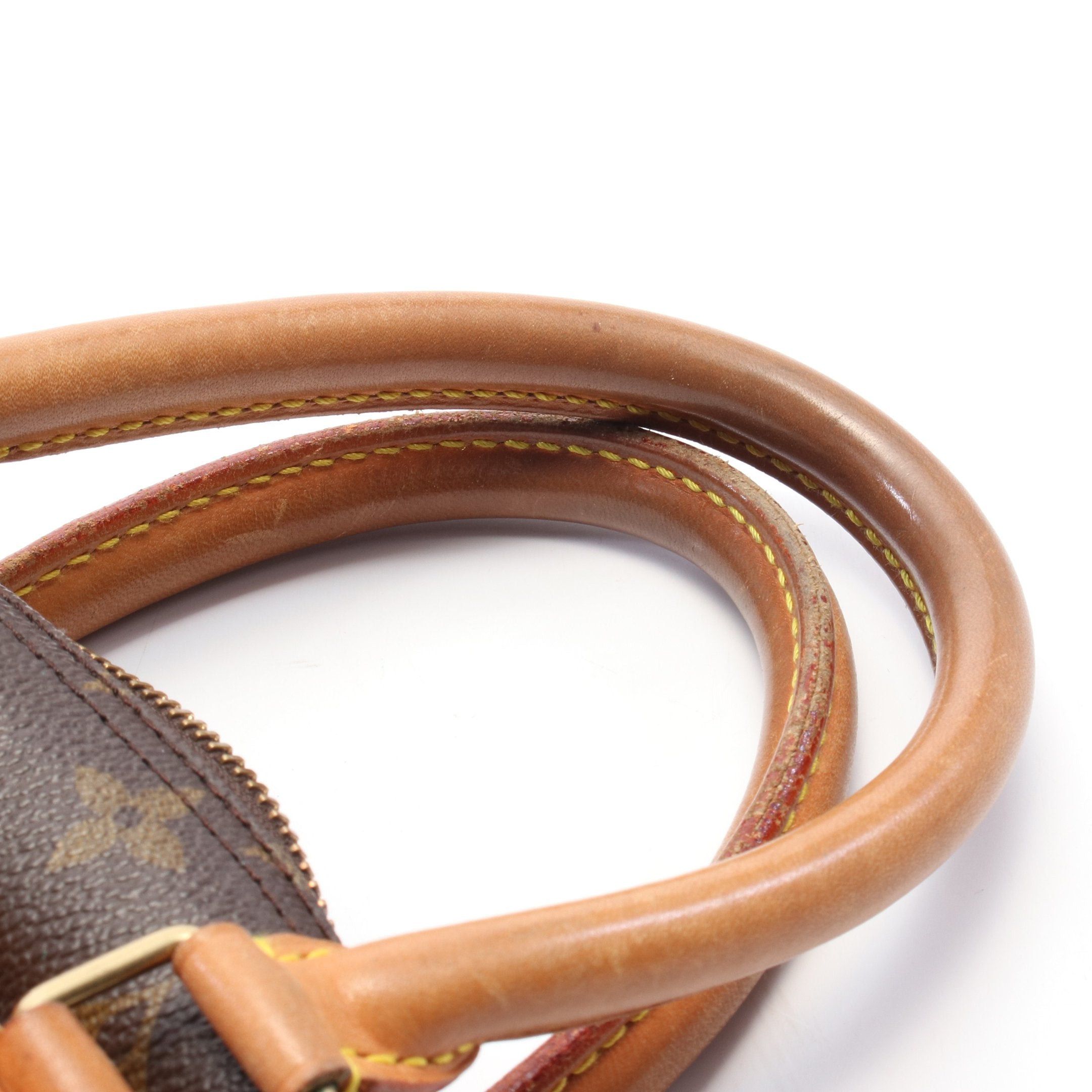 Louis Vuitton Louis Vuitton Deauville Bowling Vanity Monogram Handbag Leather Brown Size ONE SIZE - 8 Thumbnail
