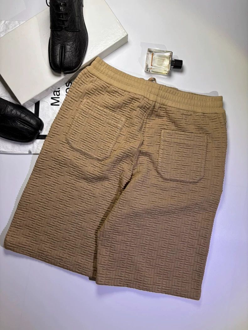 Balmain Balmain Beige Printed Towel Shorts Size L Size US 34 / EU 50 - 2 Thumbnail