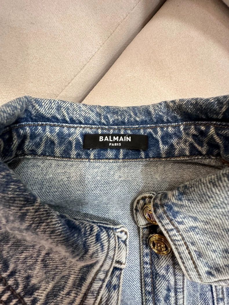 Balmain Balmain Denim Jacket with Gold Buttons Size US S / EU 44-46 / 1 - 2 Thumbnail