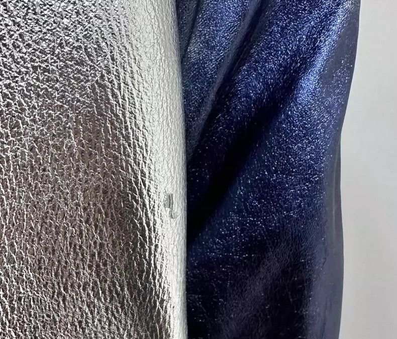 Balmain Silvery Bomber Jacket with Navy Accents Size US L / EU 52-54 / 3 - 6 Thumbnail