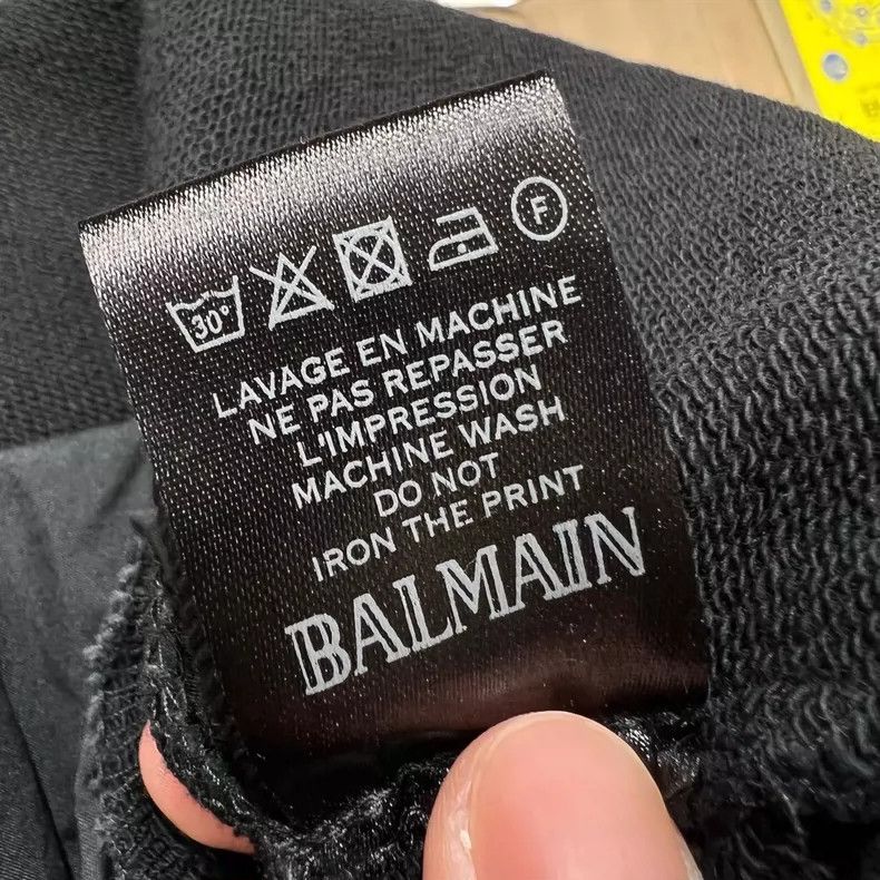 Balmain Balmain Black Letter Print Long Pants Size L Size US 31 - 6 Thumbnail