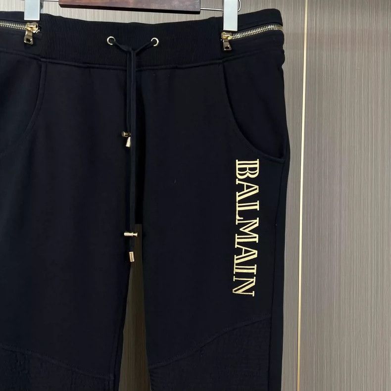 Balmain Balmain Black Letter Print Long Pants Size L Size US 31 - 3 Thumbnail