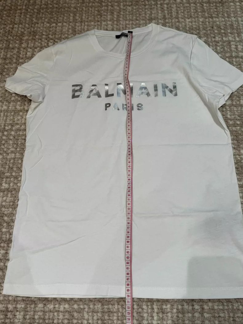 Balmain Balmain Logo Cotton Men's T-Shirt Size US M / EU 48-50 / 2 - 4 Thumbnail