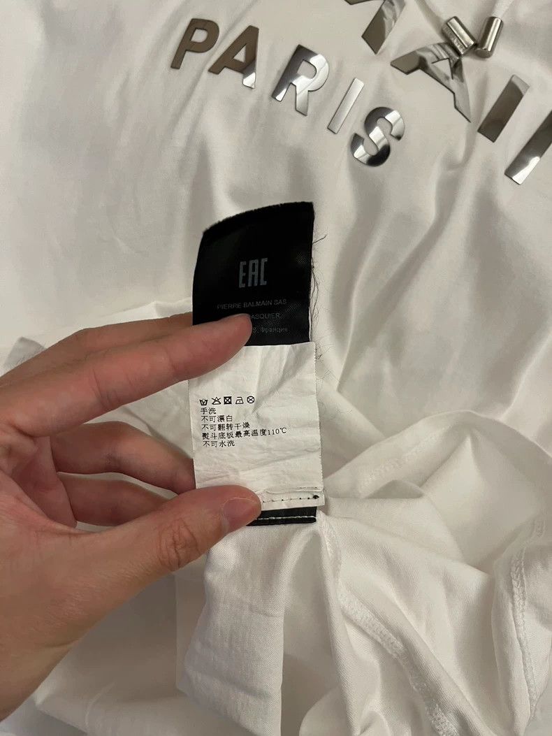 Balmain Balmain White Long Sleeve Hoodie for Men Size US S / EU 44-46 / 1 - 6 Thumbnail