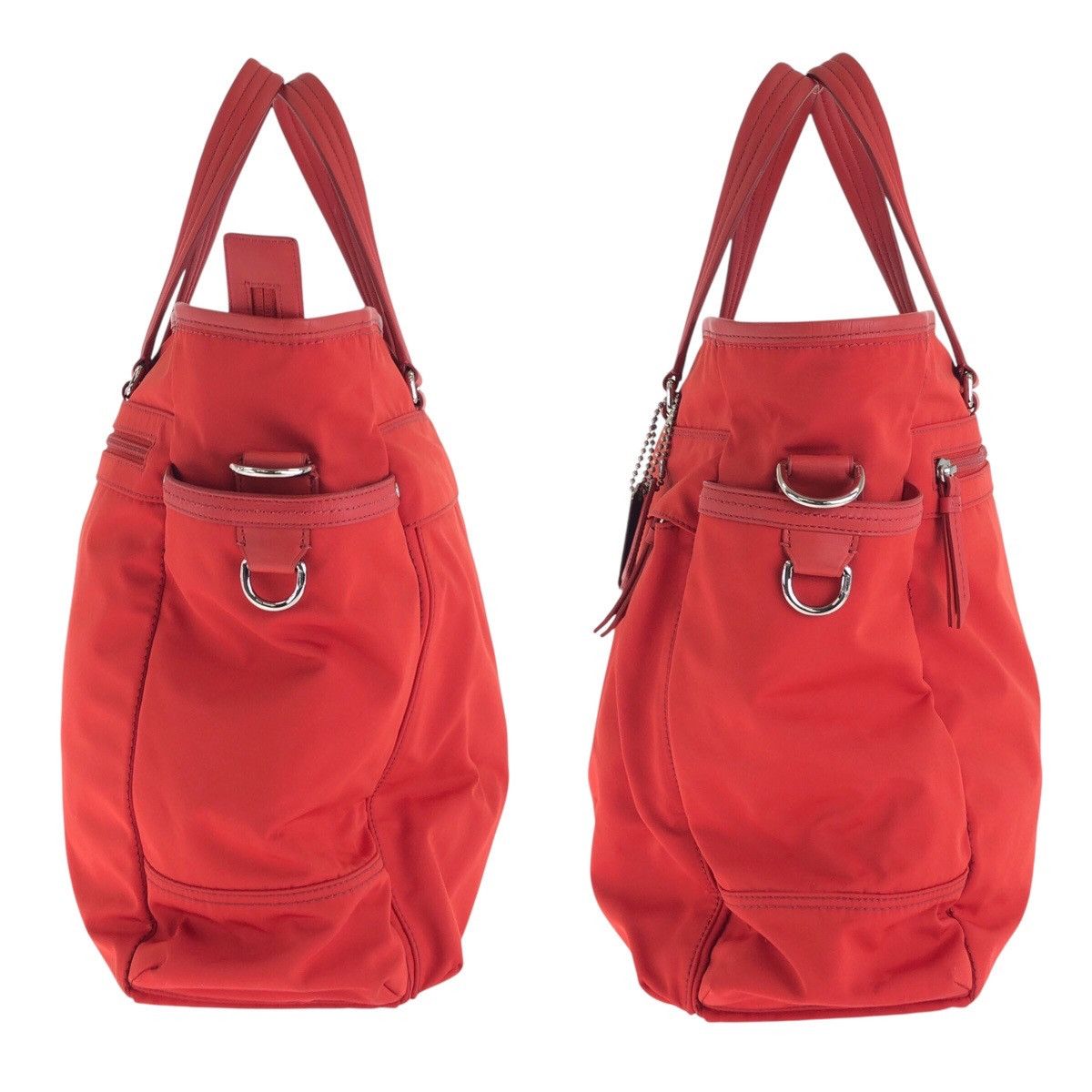 Coach Coach Coach Nylon Leather 2way Tote Bag 411281 Leather Shoulder Bag DUTY FREE for USA Size ONE SIZE - 7 Thumbnail