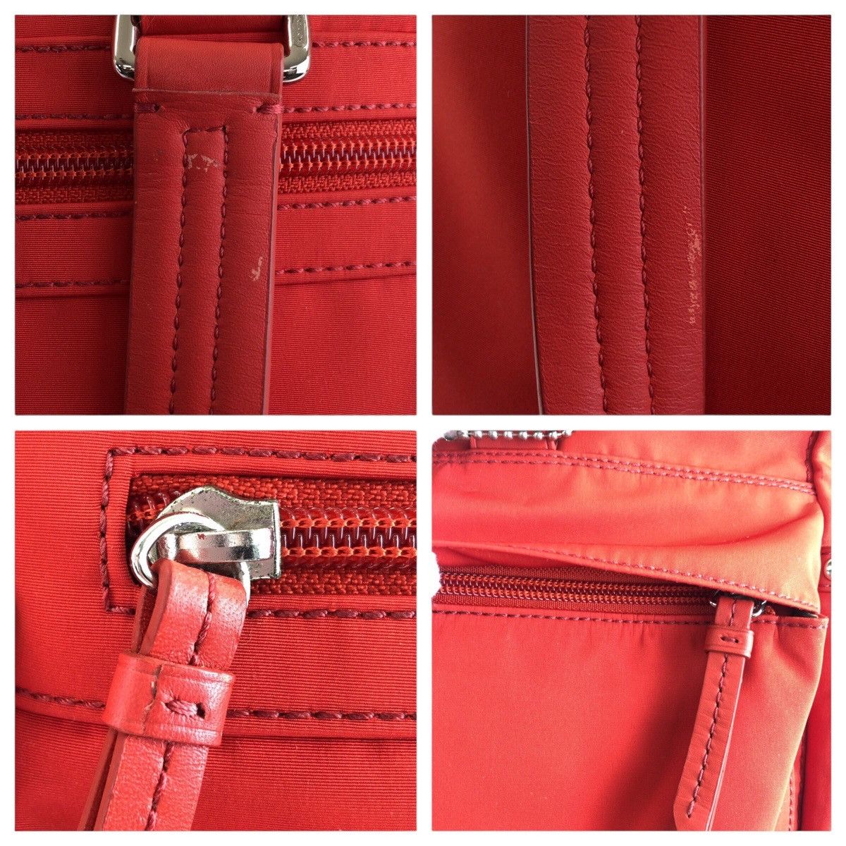 Coach Coach Coach Nylon Leather 2way Tote Bag 411281 Leather Shoulder Bag DUTY FREE for USA Size ONE SIZE - 4 Thumbnail