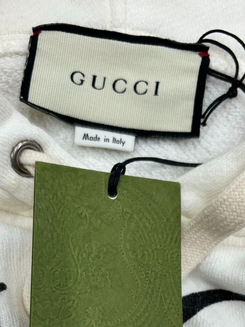 Gucci GUCCI Logo Print Hooded Sweatshirt for Men- DMC Size US XS / EU 42 / 0 - 5 Thumbnail
