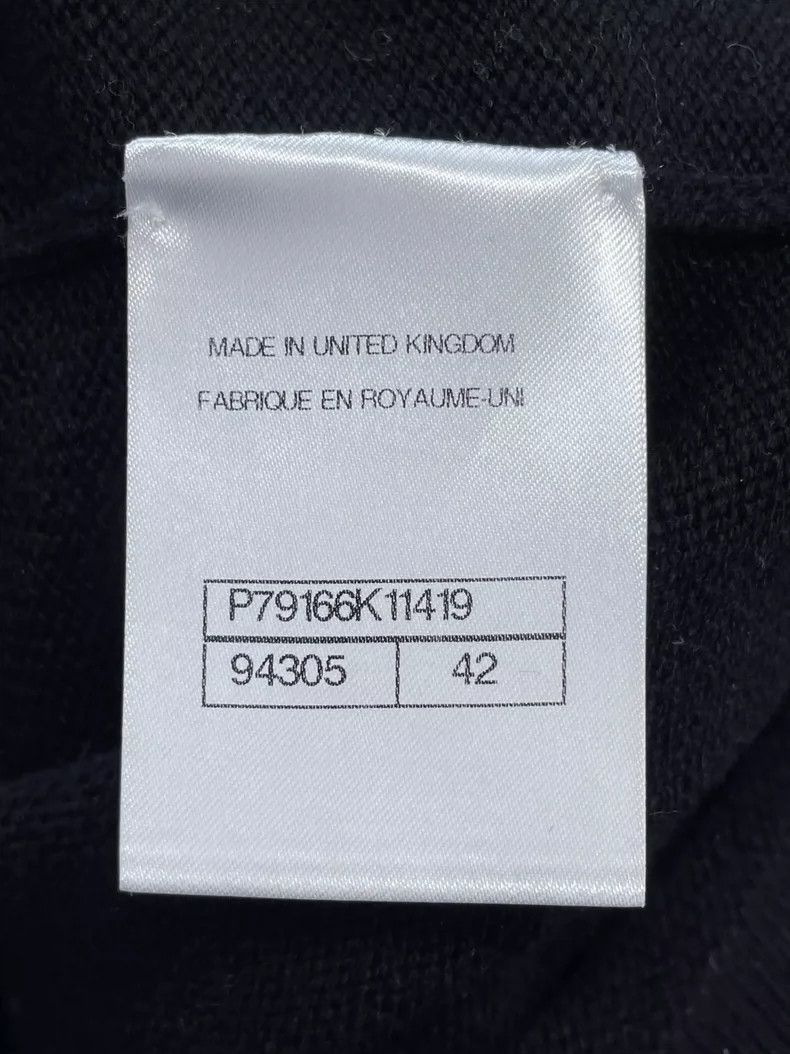 Chanel Chanel Black Knit Cashmere Cardigan- DMC Size US L / EU 52-54 / 3 - 6 Thumbnail