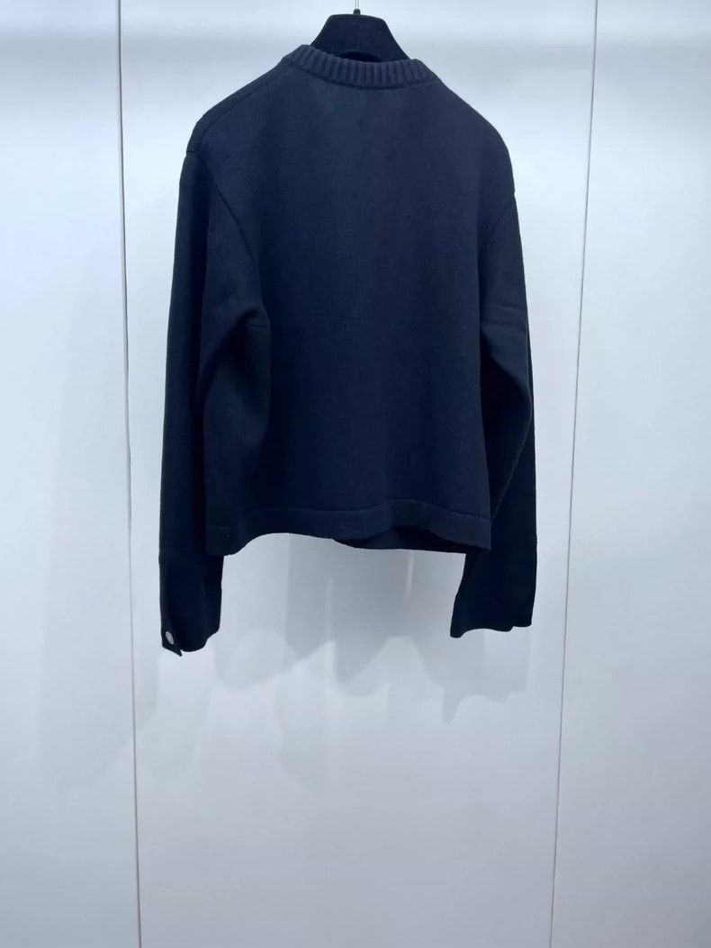 Chanel Chanel Black Knit Cashmere Cardigan- DMC Size US L / EU 52-54 / 3 - 2 Thumbnail