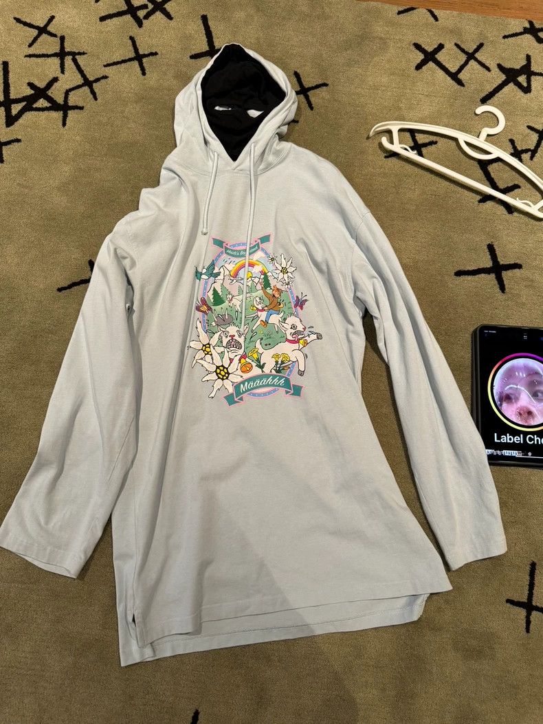 Vetements Gimp Hooded Sweatshirt with Animal Print- DMC Size US XS / EU 42 / 0 - 5 Thumbnail