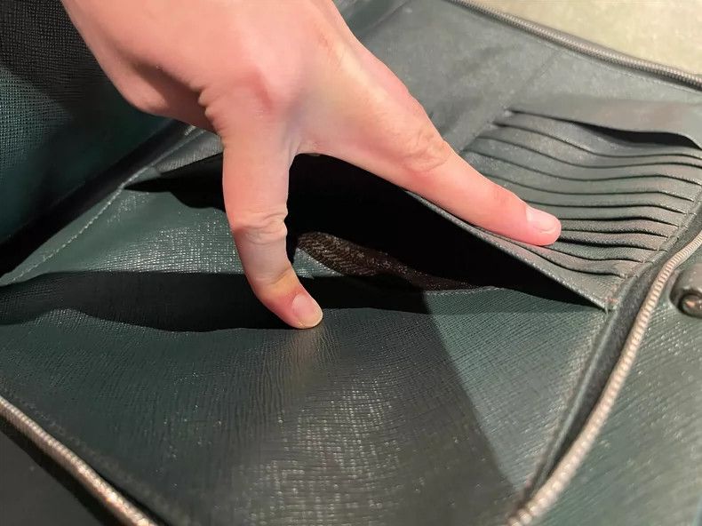 Prada Prada Green Leather Briefcase Handbag- DMC Size ONE SIZE - 5 Thumbnail